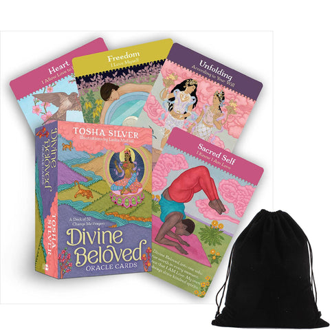Divine Beloved Oracle Card Deck Of Change Me Prayers By Tosha Silver With Bag