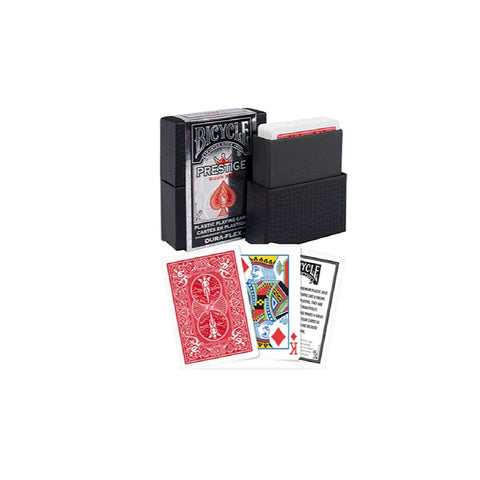 Bicycle Prestige 100% Plastic Playing Cards Deck Red Standard Index USpcc