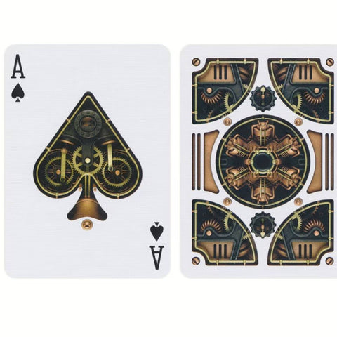 Bicycle Steampunk Gold Playing Cards β Premium Poker Deck