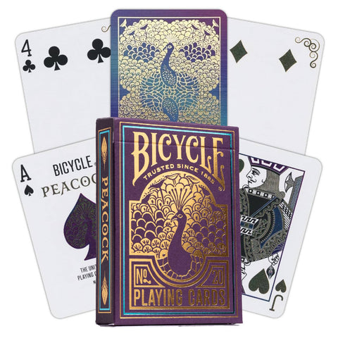 Bicycle Peacock Purple No 20 Playing Cards Deck Cold Foil USpcc