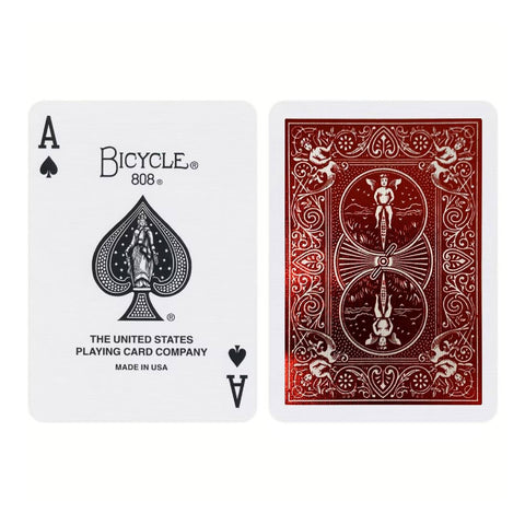 Bicycle Foil Metal Luxe Red NEW Edition Rider Back Playing Cards Deck USpcc