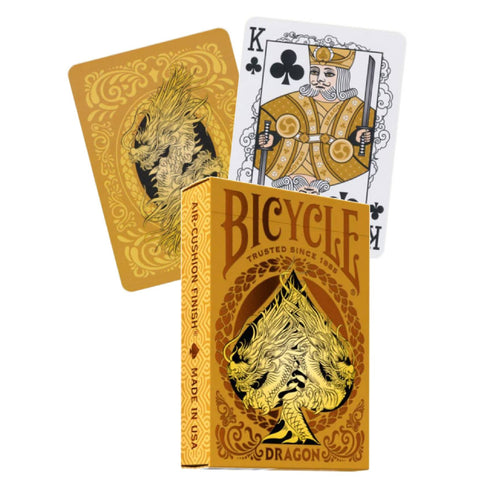 Bicycle Gold Dragon Playing Cards Deck Poker Size Custom Back Design
