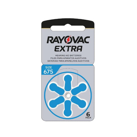 6x Rayovac Acoustic Special Size 675 Mf Pr44 Hearing Aid Batteries 1.45V Zinc Air