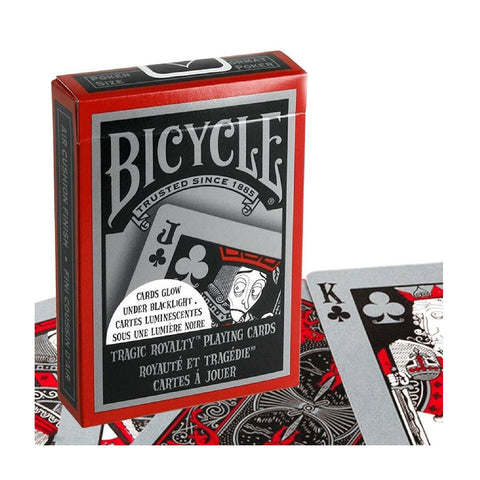 Bicycle Tragic Royalty Playing Cards Deck Glow In Dark Under Black Light