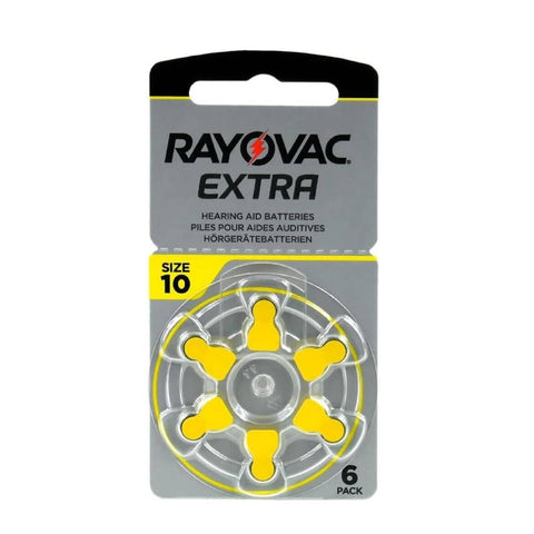 90x Rayovac Extra Advanced Size 10 Pr70 Hearing Aid Batteries 1.45V Zinc Air