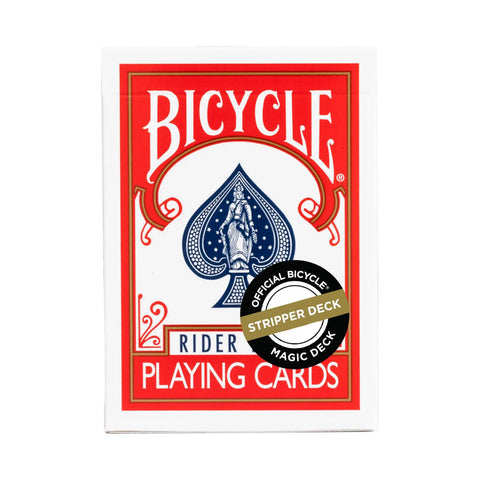 Bicycle Red Stripper Deck – Rider Back – Magic Trick Playing Cards