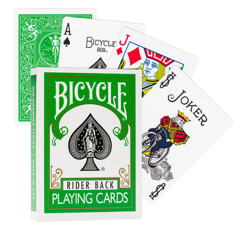 Bicycle Green Playing Cards Deck Rider Back Magic Tricks Poker USpcc