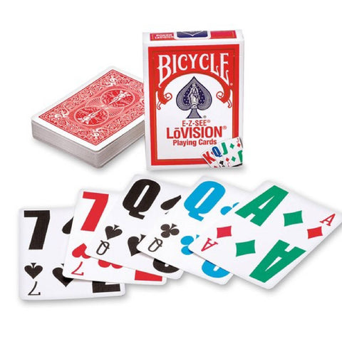 Bicycle E-Z-SEE LoVision Playing cards Red