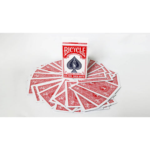 Bicycle Big Box Playing Cards Red Color Gros Boite Rider Back Design