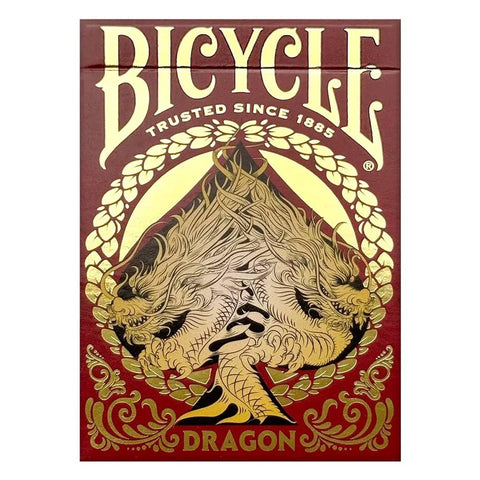 Bicycle Dragon Red Playing Cards Deck Original Poker Size Quality
