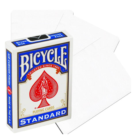 Bicycle No Face No Back Blank All White Magic Tricks Cards Deck USpcc