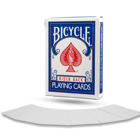 Bicycle Rider Back No Face Blank White Magic Tricks Cards Deck USpcc Blue