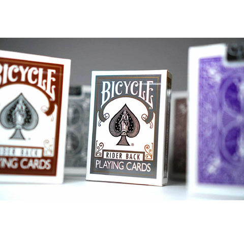 2 Bicycle Rider Back Playing Cards Decks 1 Brown 1 Grey Deck Poker USpc