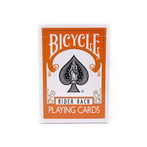 Bicycle Orange Playing Cards Deck Rider Back Magic Tricks Poker USpcc