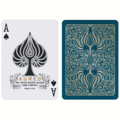 Bicycle Aureo Green Playing Cards Deck Poker Size Air-Cushion Finish USpcc