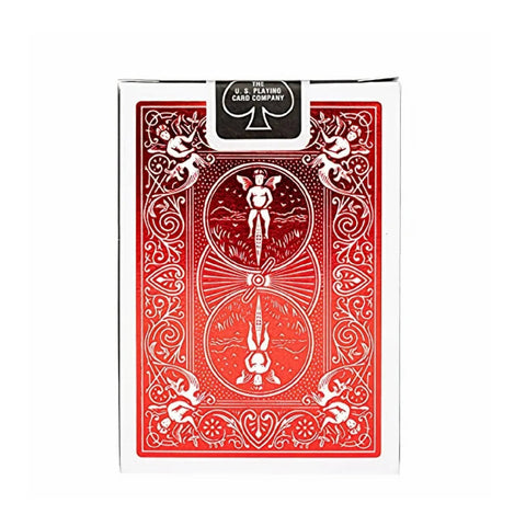 Bicycle Foil Metal Luxe Red NEW Edition Rider Back Playing Cards Deck USpcc