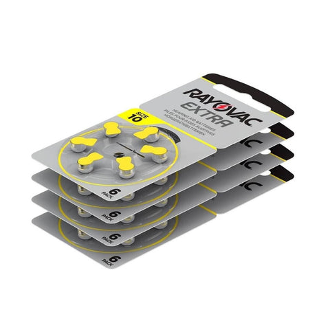 90x Rayovac Extra Advanced Size 10 Pr70 Hearing Aid Batteries 1.45V Zinc Air