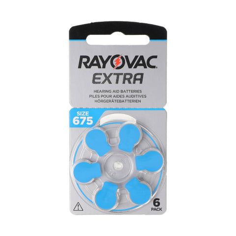 6x Rayovac Acoustic Special Size 675 Mf Pr44 Hearing Aid Batteries 1.45V Zinc Air