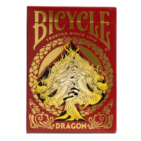 Bicycle Dragon Red Playing Cards Deck Original Poker Size Quality