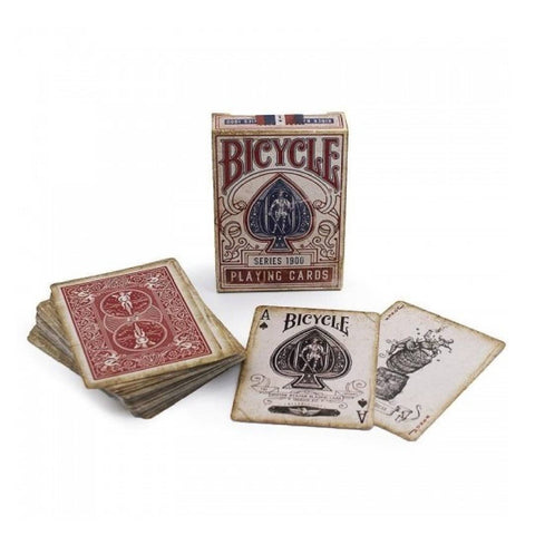 1900 Series Playing Cards Red Bicycle Marked Deck Magic Tricks