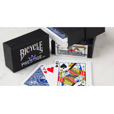 Bicycle Prestige 100% Plastic Playing Cards Deck Blue Standard Index USpcc