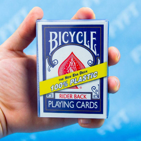 Bicycle Rider Back 100% Plastic Playing Cards New Era Deck Blue Back