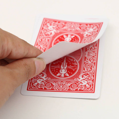 Bicycle Rider Back No Face Blank White Magic Tricks Cards Deck USpcc Red