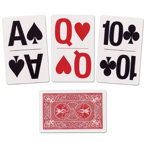Bicycle Large Print Bridge Size Playing Cards Deck Super Jumbo Red USPCC