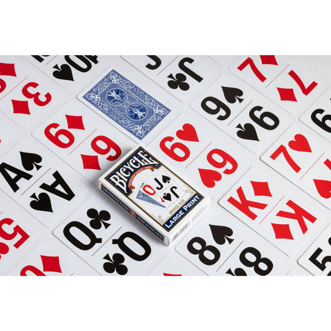 Bicycle Large Print Playing Cards – Blue Back