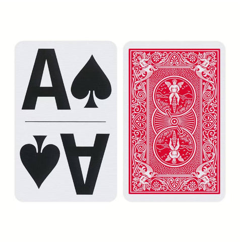 Bicycle Large Print Bridge Size Playing Cards Deck Super Jumbo Red USPCC