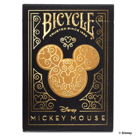 Bicycle Disney Mickey Mouse Black & Gold Playing Cards Deck Poker Size USA
