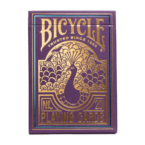 Bicycle Peacock Purple No 20 Playing Cards Deck Cold Foil USpcc
