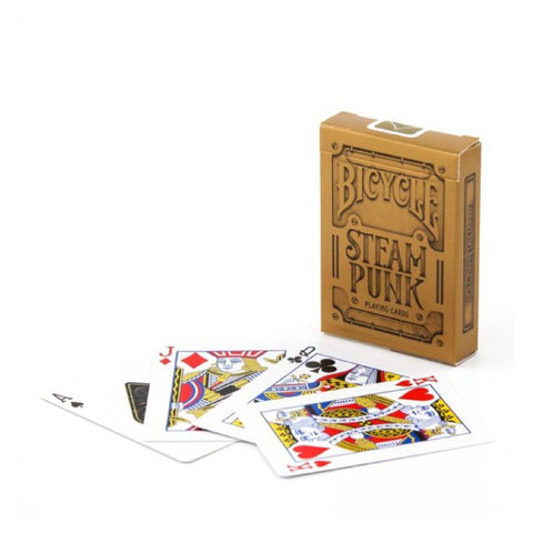 Bicycle Steampunk Gold Playing Cards β Premium Poker Deck