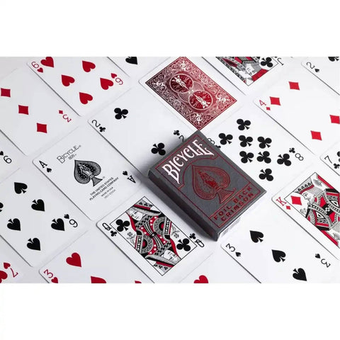 Bicycle Foil Metal Luxe Red NEW Edition Rider Back Playing Cards Deck USpcc