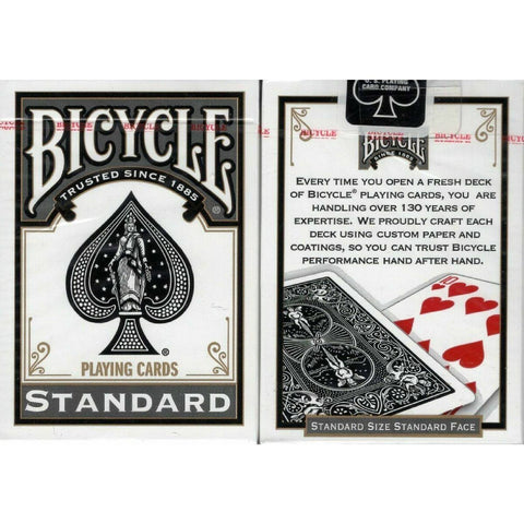 Bicycle Dark Black Standadt Index Playing Cards Deck Poker Rider Back