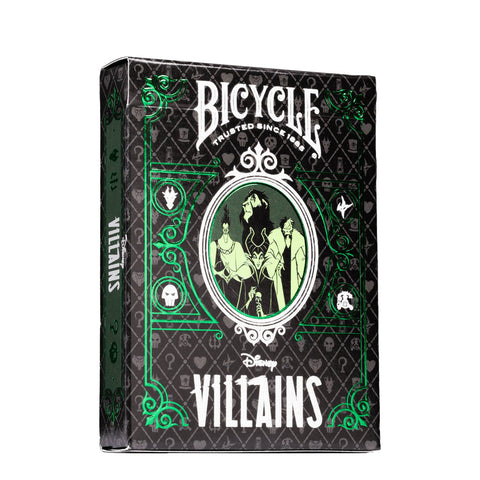 Bicycle Disney Villains Playing Cards Green Deck Poker Size Made In USA