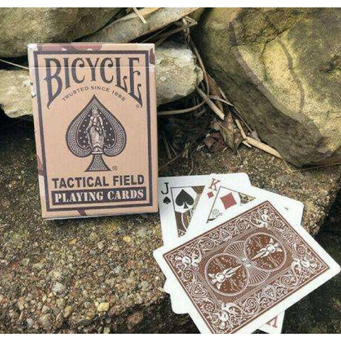 Bicycle Tactical Field Playing Cards Deck Brown USa Standard Brown