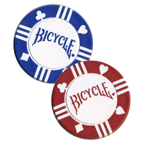 Bicycle 100 Poker Chip Set With Tray 8 Gram Clay Filled 4 Colors Tournament