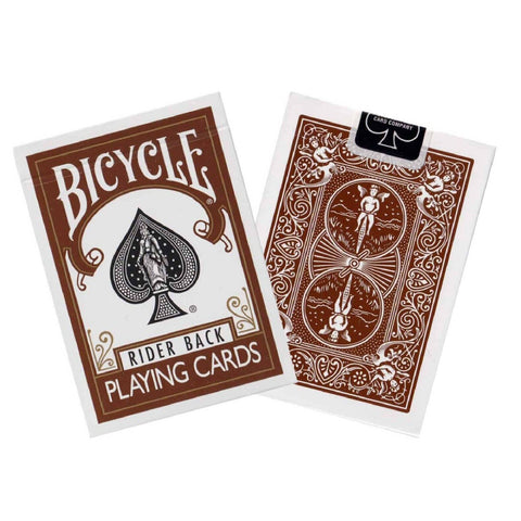 2 Bicycle Rider Back Playing Cards Decks 1 Brown 1 Grey Deck Poker USpc