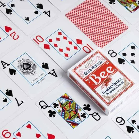 Bee Jumbo Index Red Deck Poker Playing Cards Bicycle Magic Tricks Casino