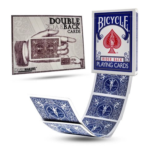 Bicycle Rider Blue Double Back Magic Tricks Playing Cards Deck USPCC