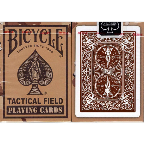 Bicycle Tactical Field Playing Cards Deck Brown USa Standard Brown