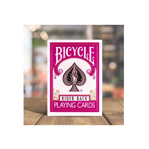 Bicycle Fuchsia Rider Back Pink Playing Cards Deck Magic Tricks USA USpcc