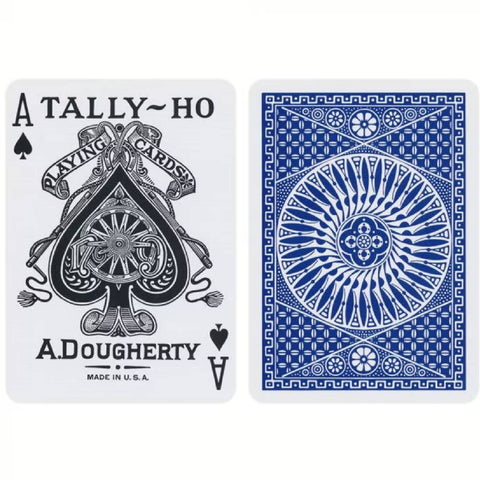 Bicycle Tally-Ho Circle Playing cards deck (Blue)