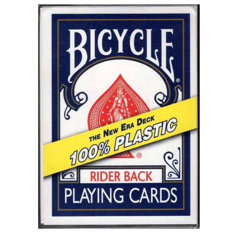 Bicycle Rider Back 100% Plastic Playing Cards New Era Deck Blue Back
