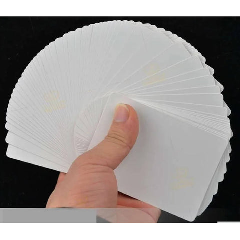 Bicycle No Face No Back Blank All White Magic Tricks Cards Deck USpcc