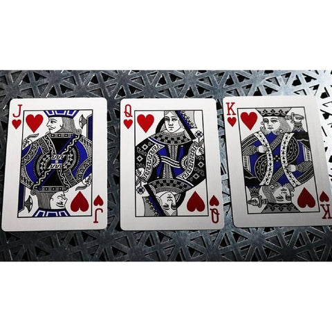 Bicycle Foil Metal Luxe Blue NEW Edition Rider Back Playing Cards Deck USpcc