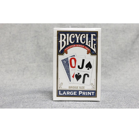Bicycle Large Print Playing Cards – Blue Back
