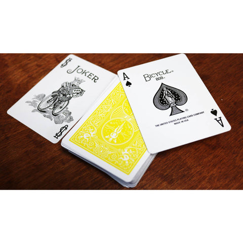 Bicycle Yellow Playing Cards Deck Rider Back Magic Tricks Poker USpcc