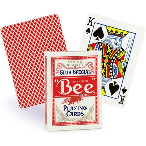 Bee Standard Index Red Playing Cards Bicycle Magic Tricks Casino USpcc
